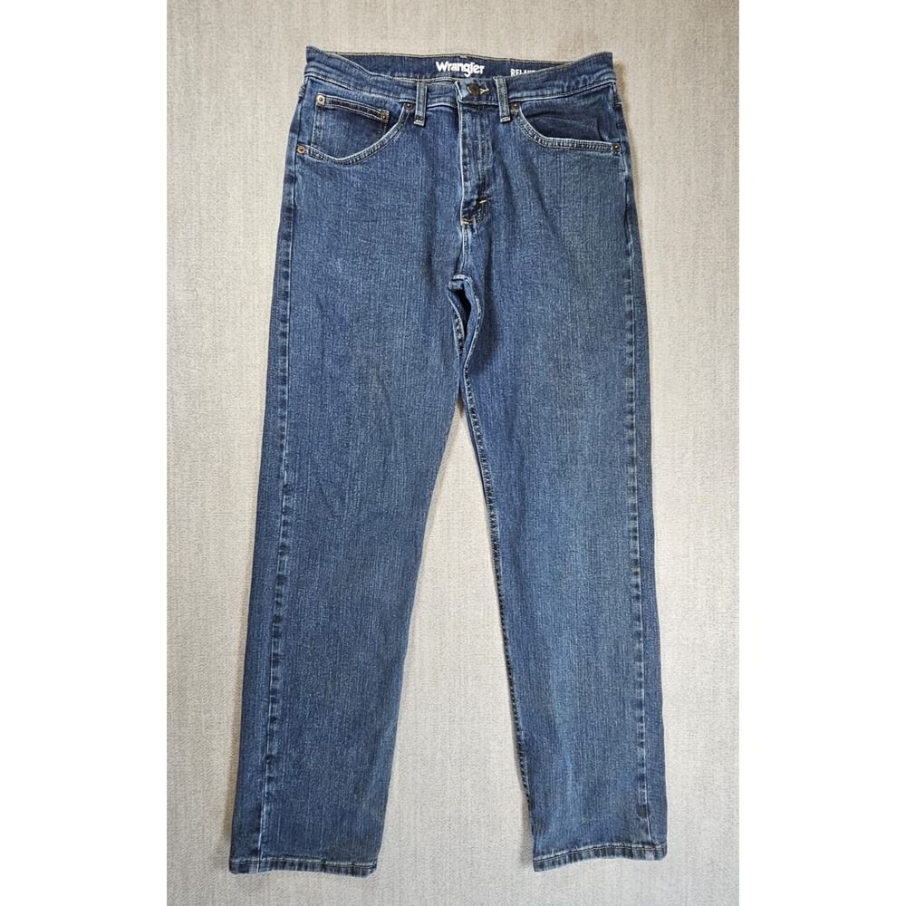 Wrangler‎ Relaxed Fit Men's Jeans Blue Belted Size 32x32